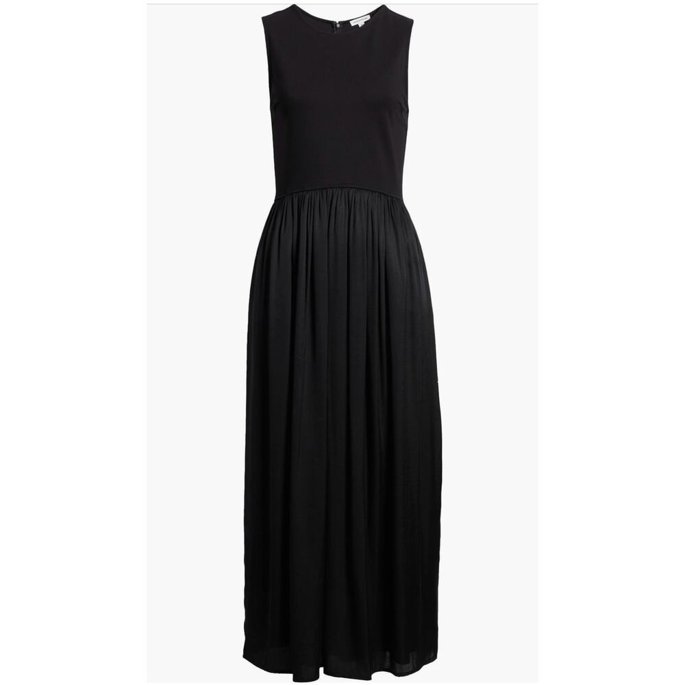 Nordstrom Black Sleeveless Mixed Media Dress - Medium (new) - Picture 5 of 7
